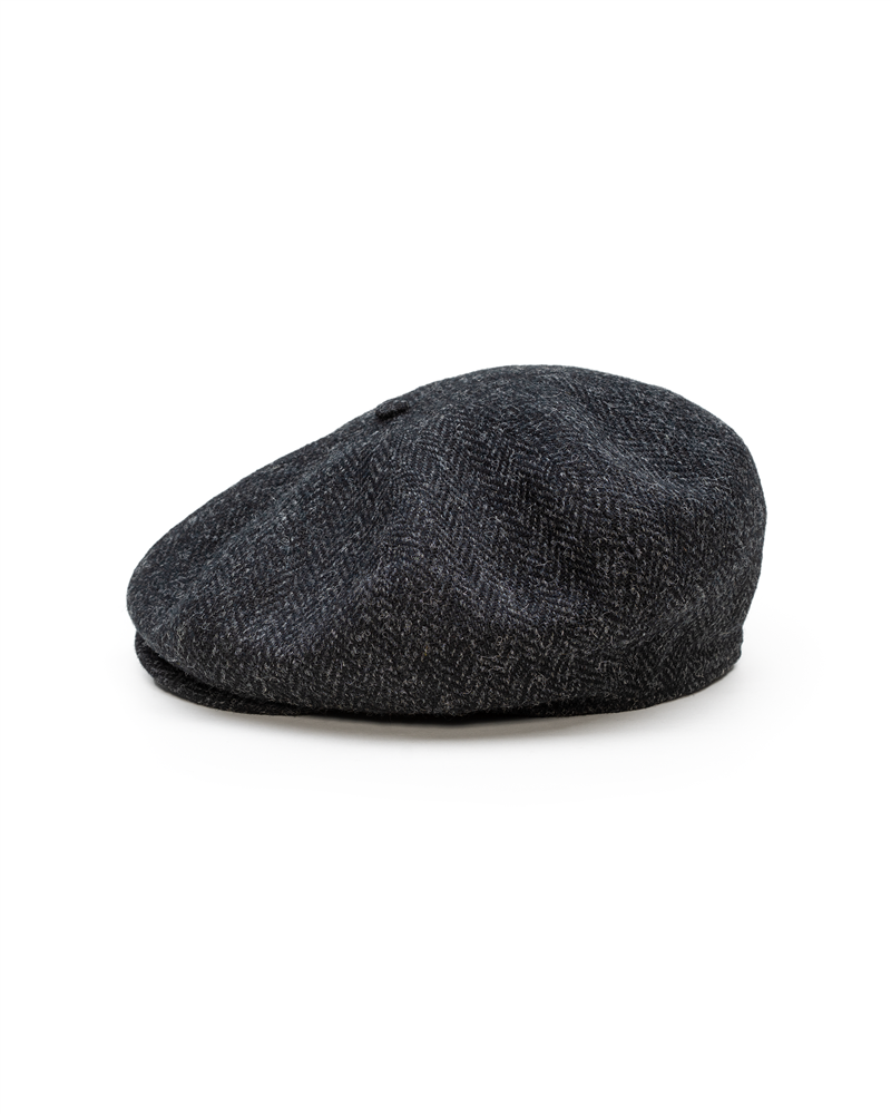 Peaky Cap - made of genuine Harris Tweed with sewn down visor